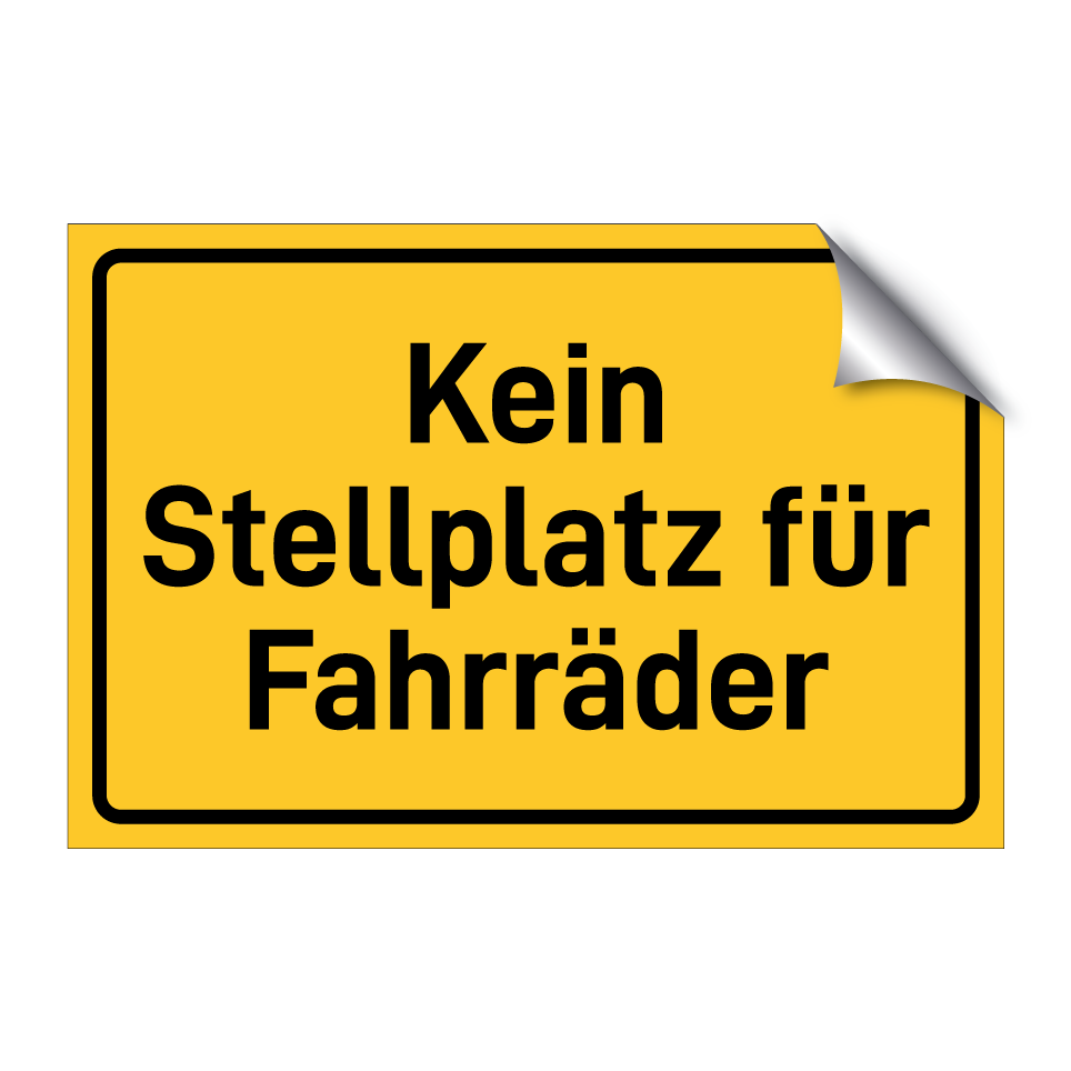 Kein Stellplatz für Fahrräder