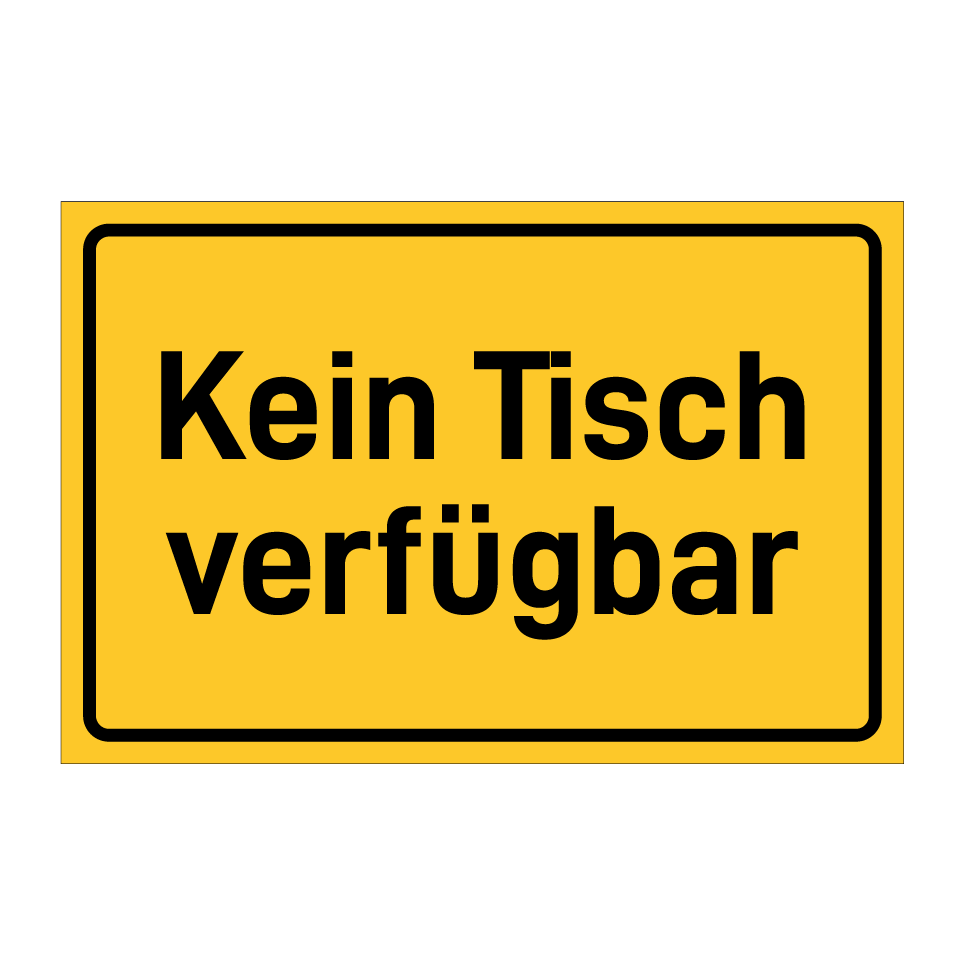 Kein Tisch verfügbar