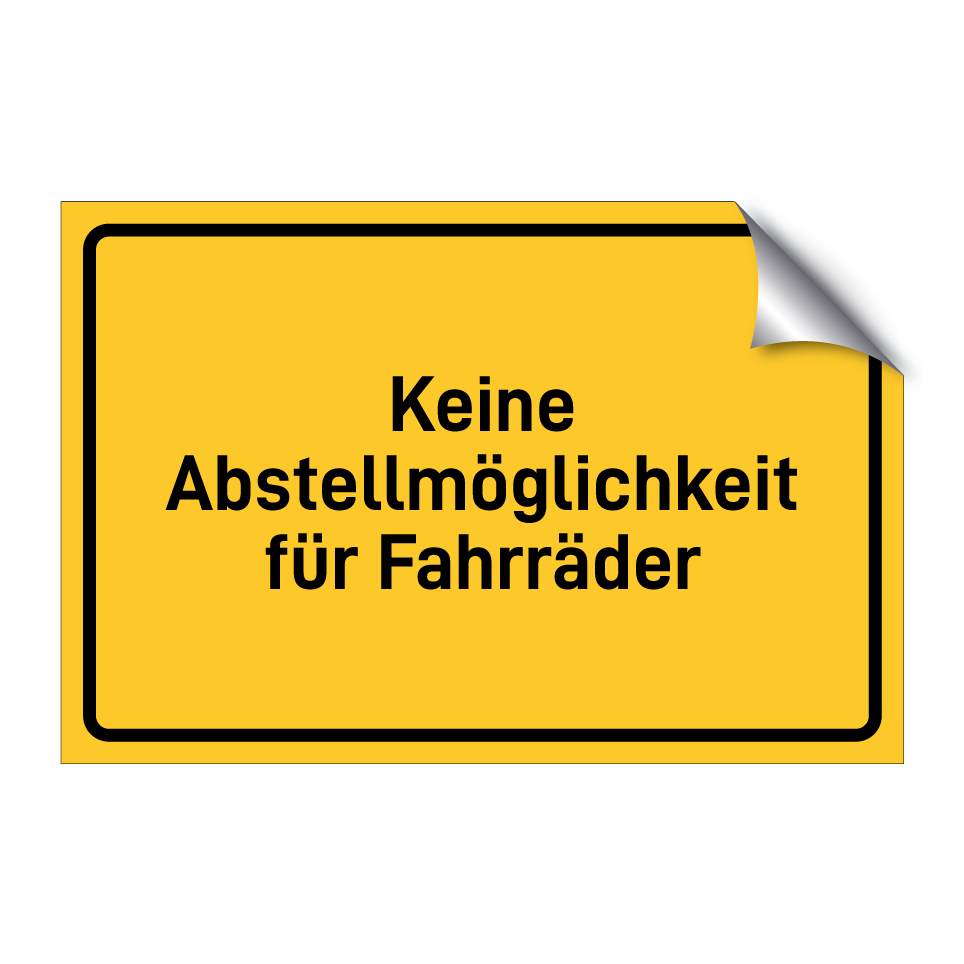 Keine Abstellmöglichkeit für Fahrräder