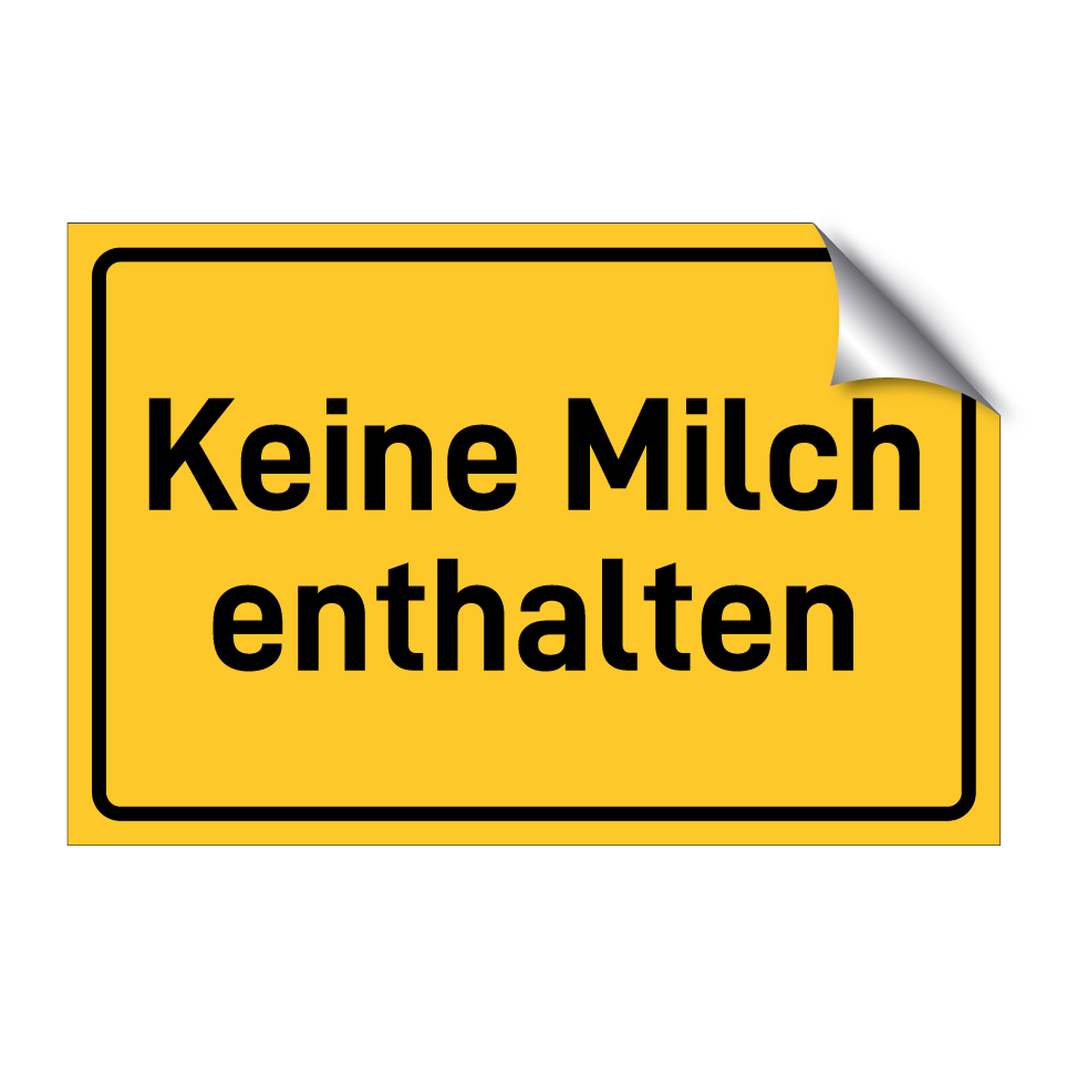 Keine Milch enthalten