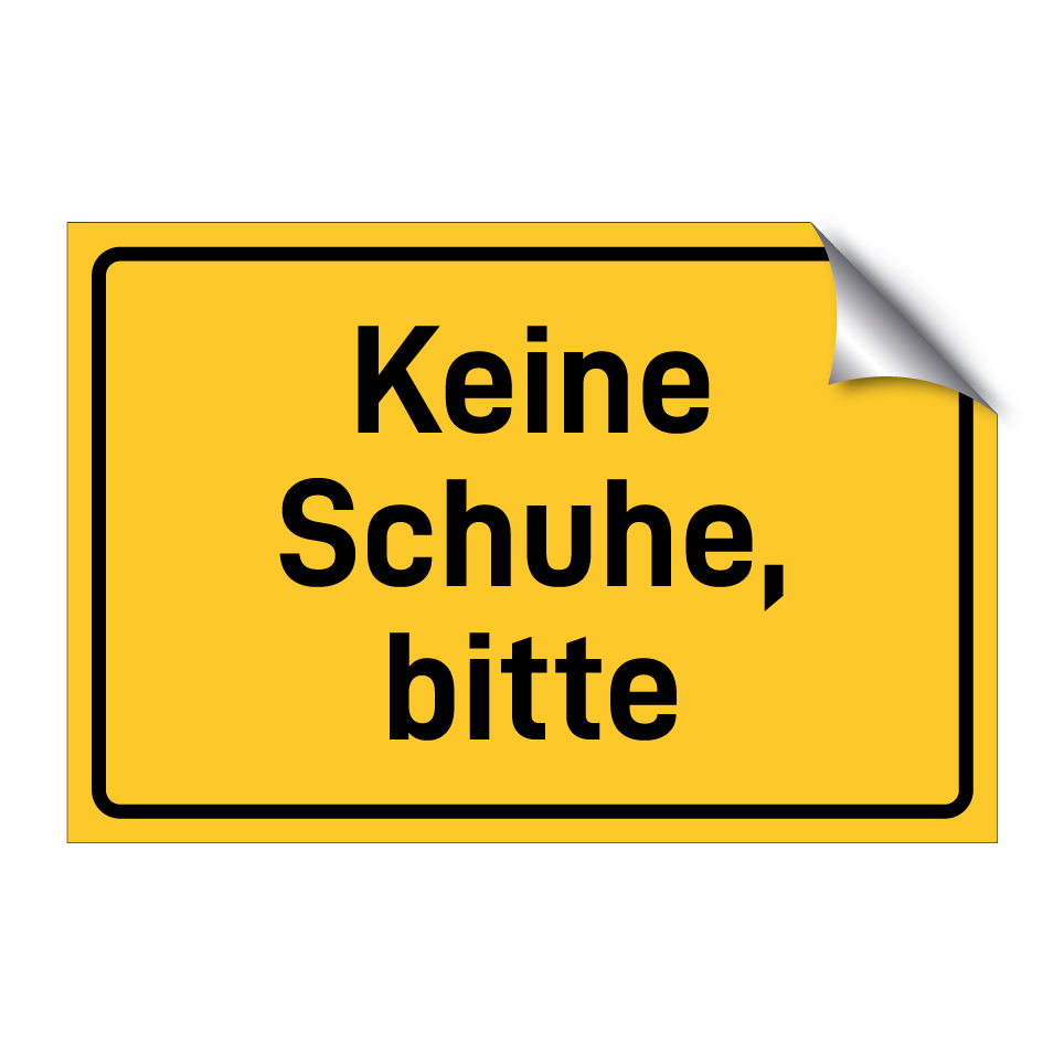 Keine Schuhe, bitte