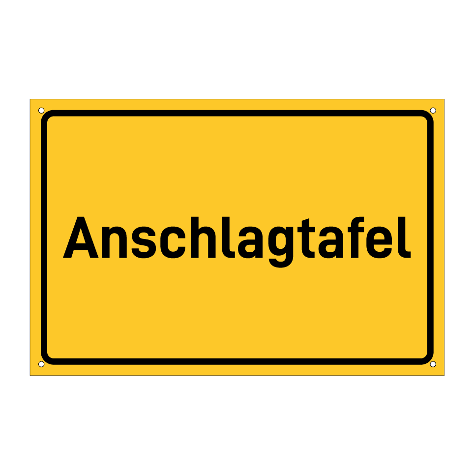 Anschlagtafel