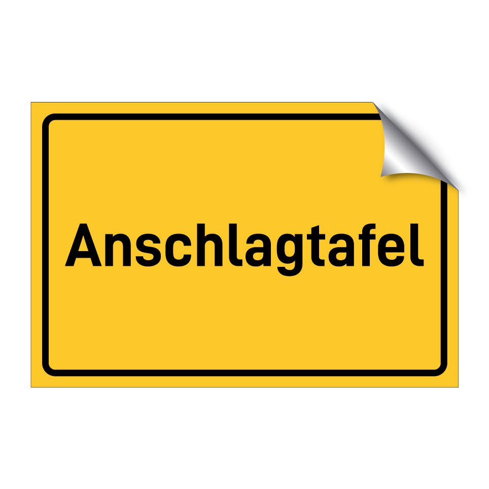 Anschlagtafel