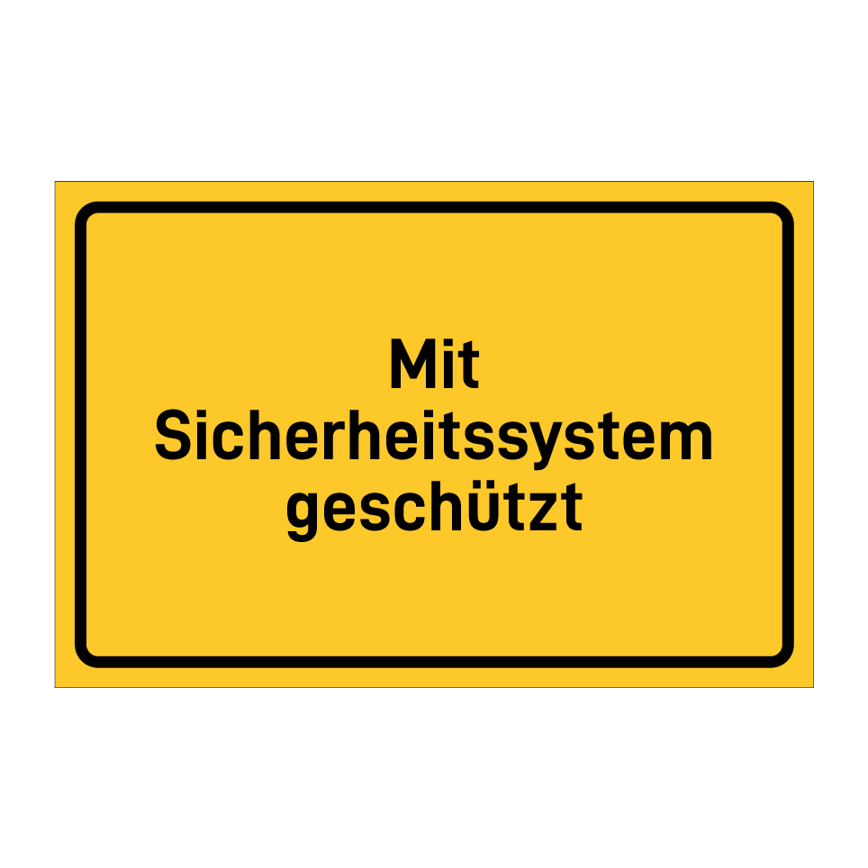 Mit Sicherheitssystem geschützt