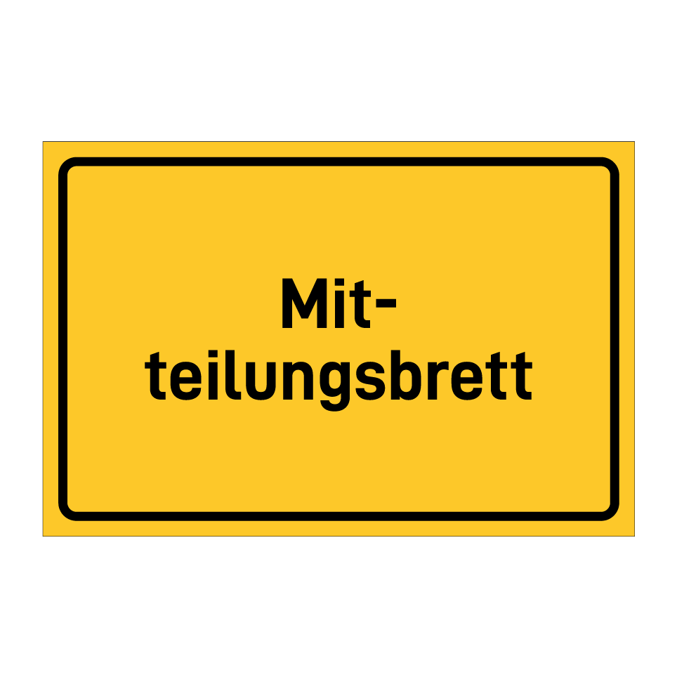 Mit- teilungsbrett