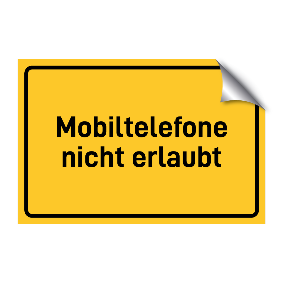Mobiltelefone nicht erlaubt