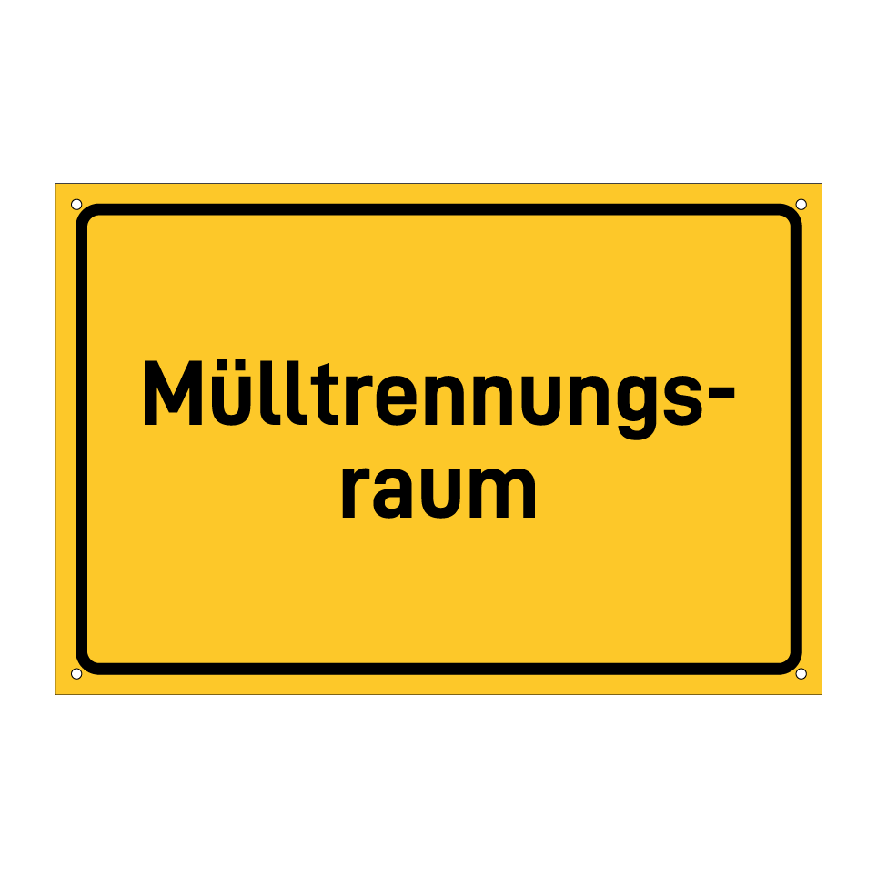 Mülltrennungs- raum