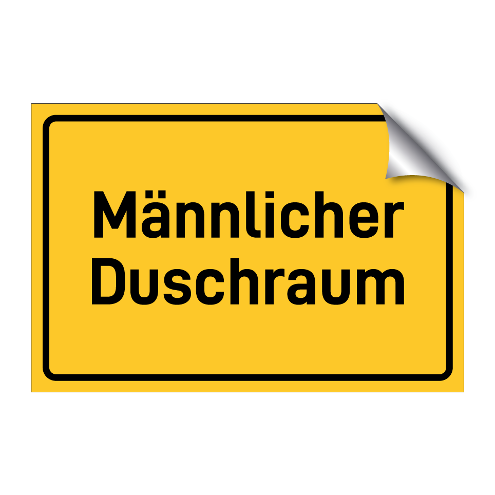 Männlicher Duschraum