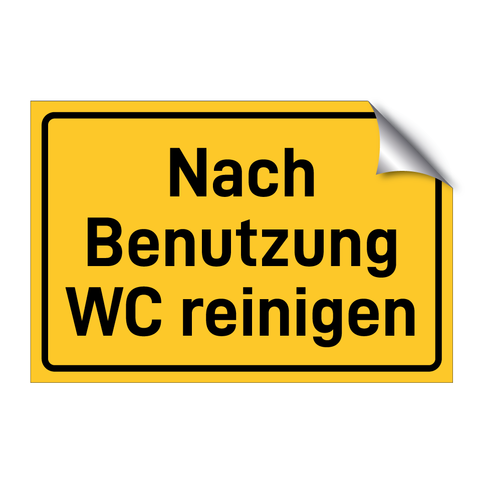 Nach Benutzung WC reinigen