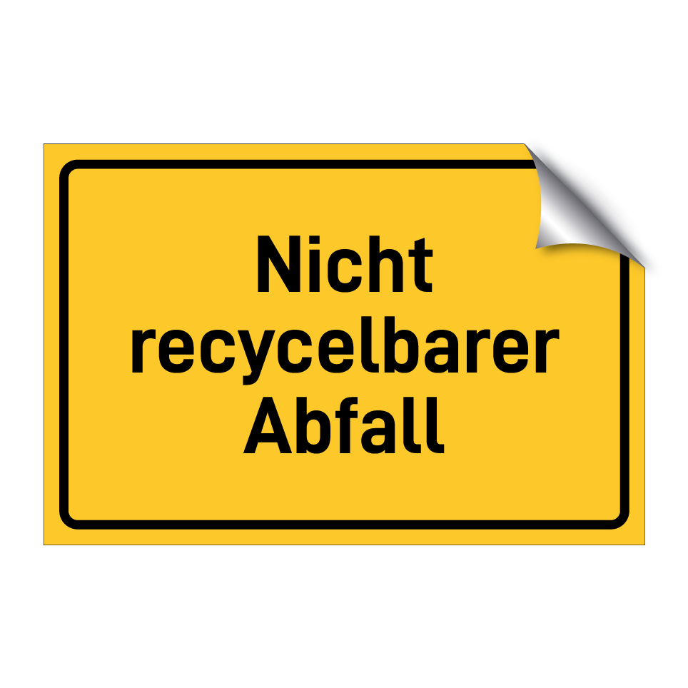 Nicht recycelbarer Abfall