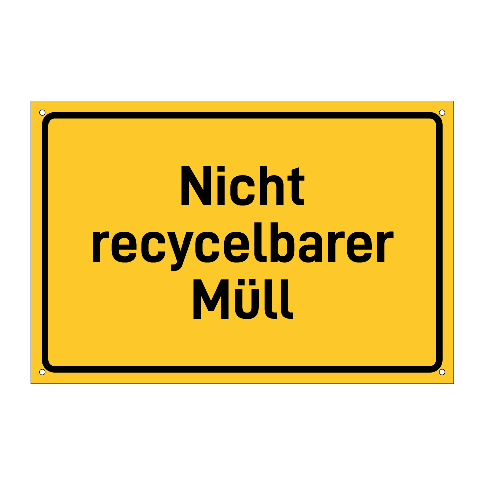 Nicht recycelbarer Müll