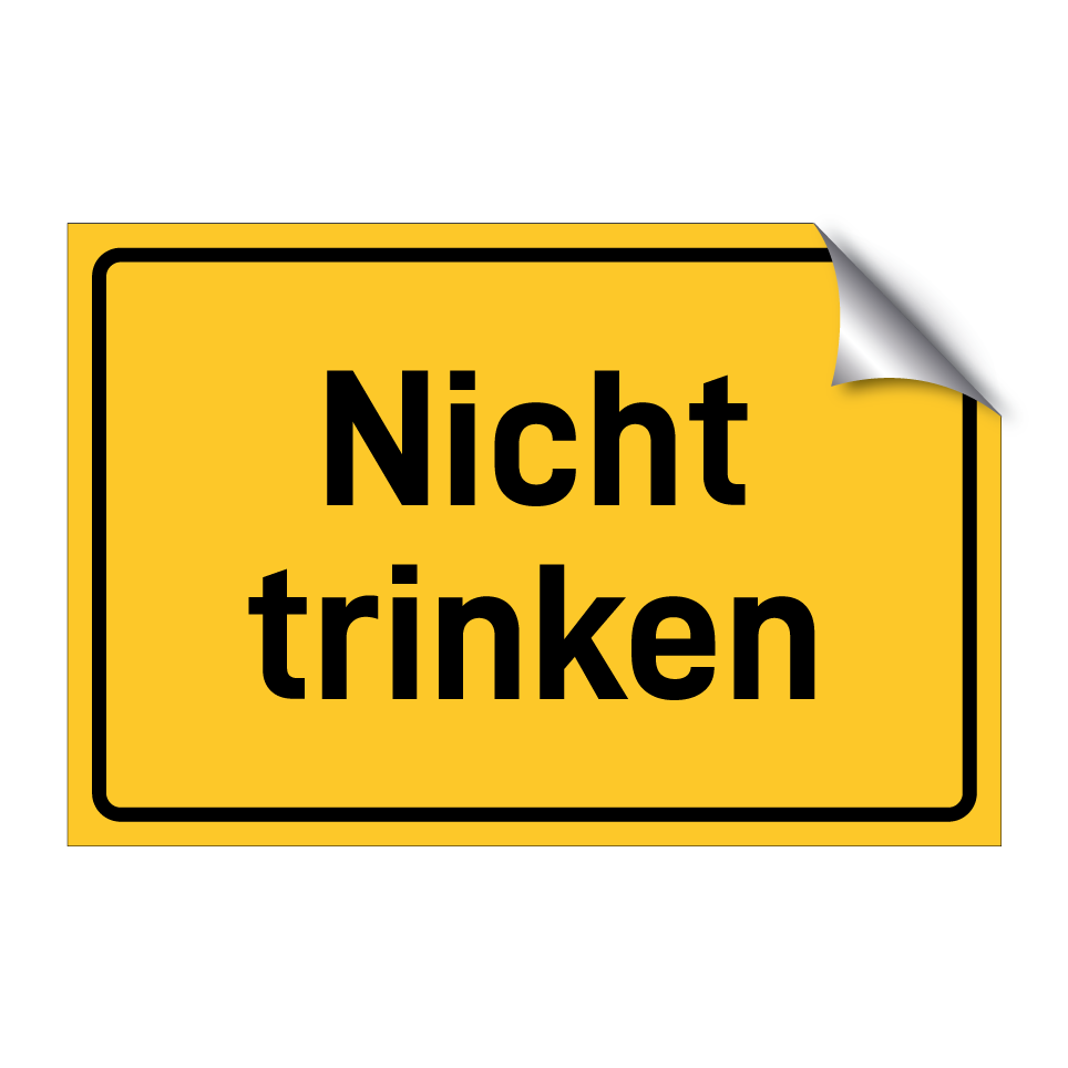 Nicht trinken