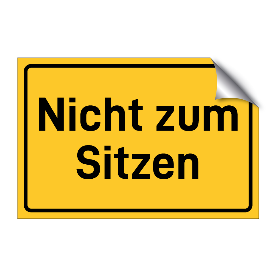 Nicht zum Sitzen