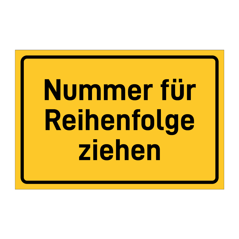 Nummer für Reihenfolge ziehen