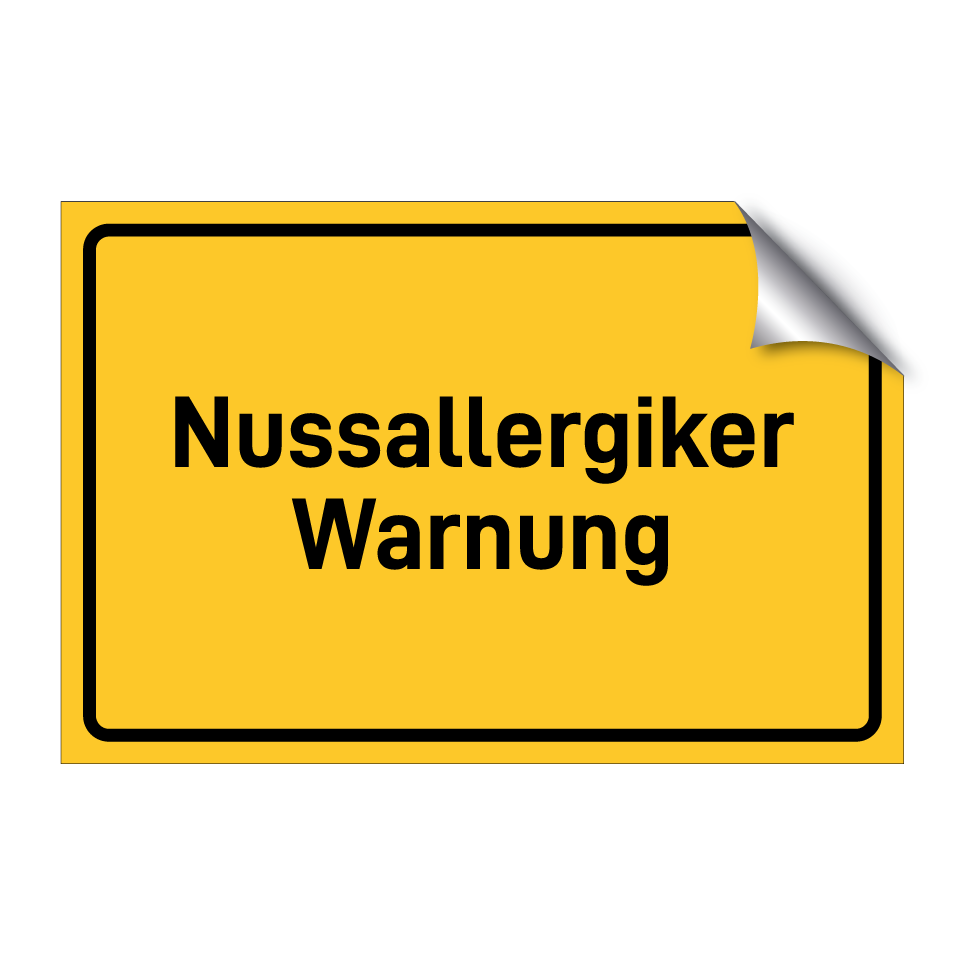 Nussallergiker Warnung