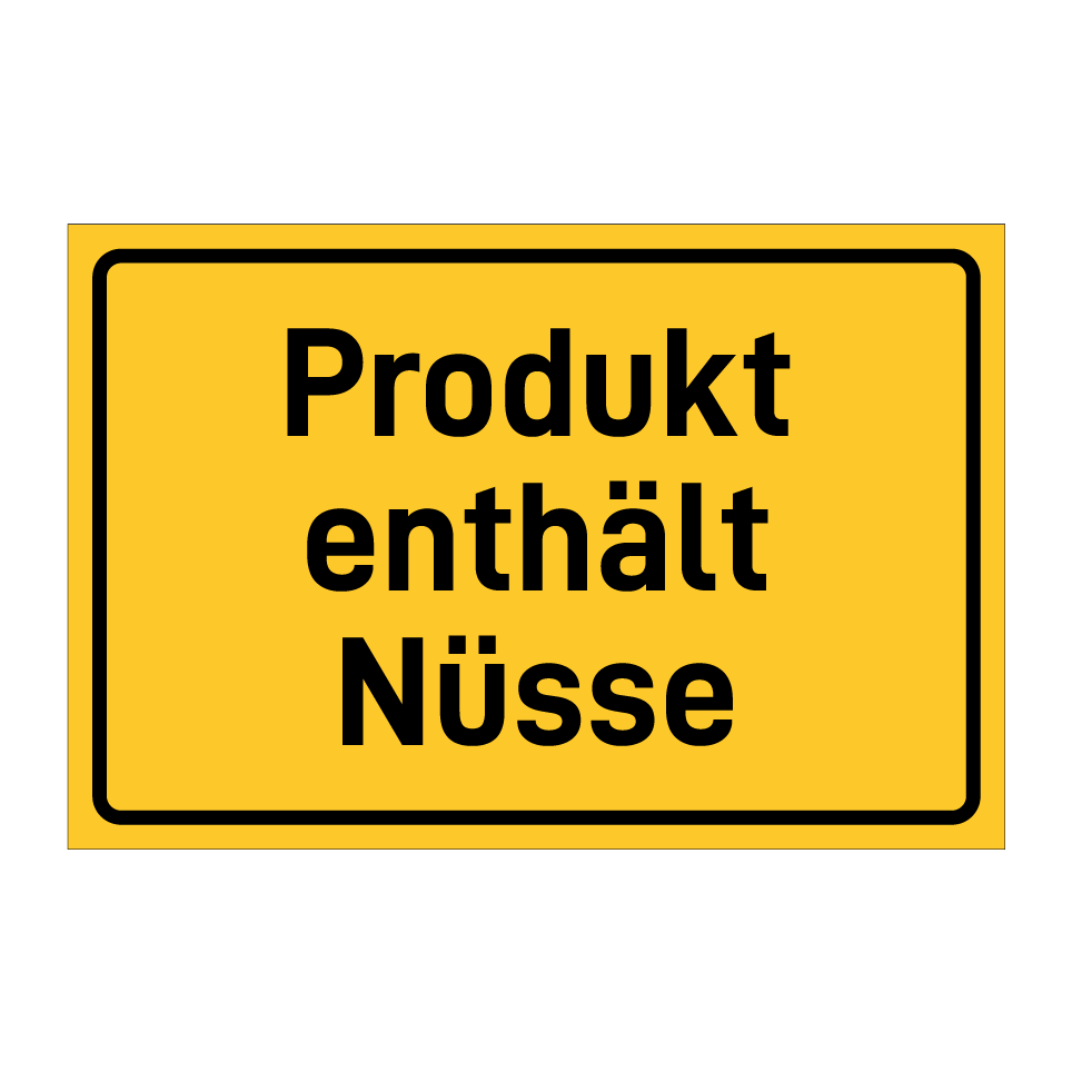 Produkt enthält Nüsse