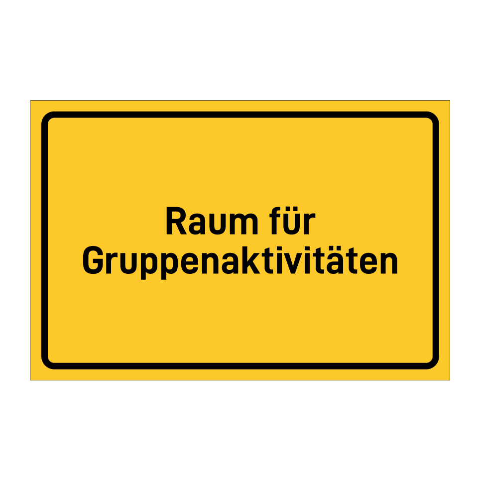 Raum für Gruppenaktivitäten