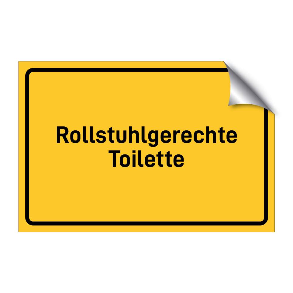 Rollstuhlgerechte Toilette