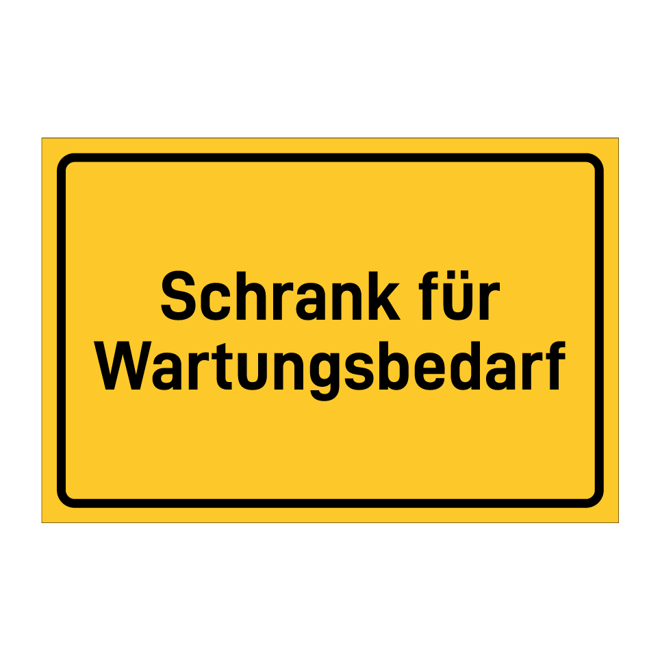 Schrank für Wartungsbedarf