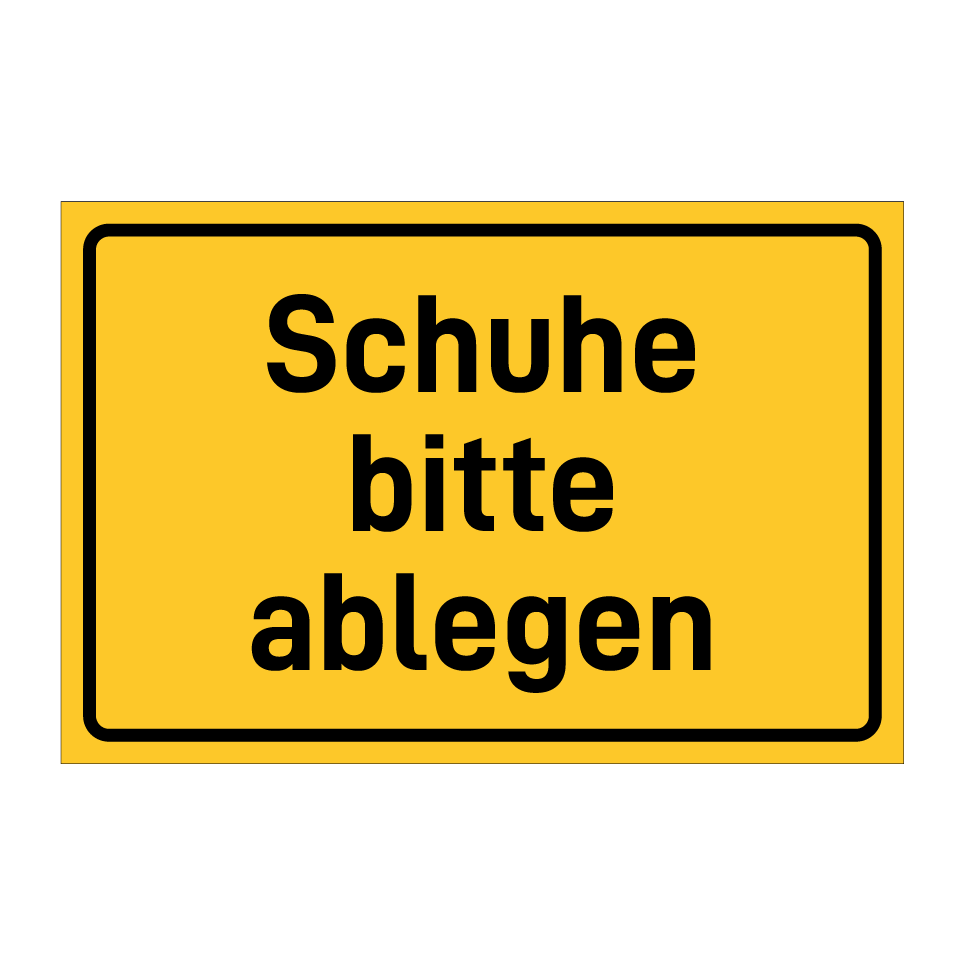Schuhe bitte ablegen
