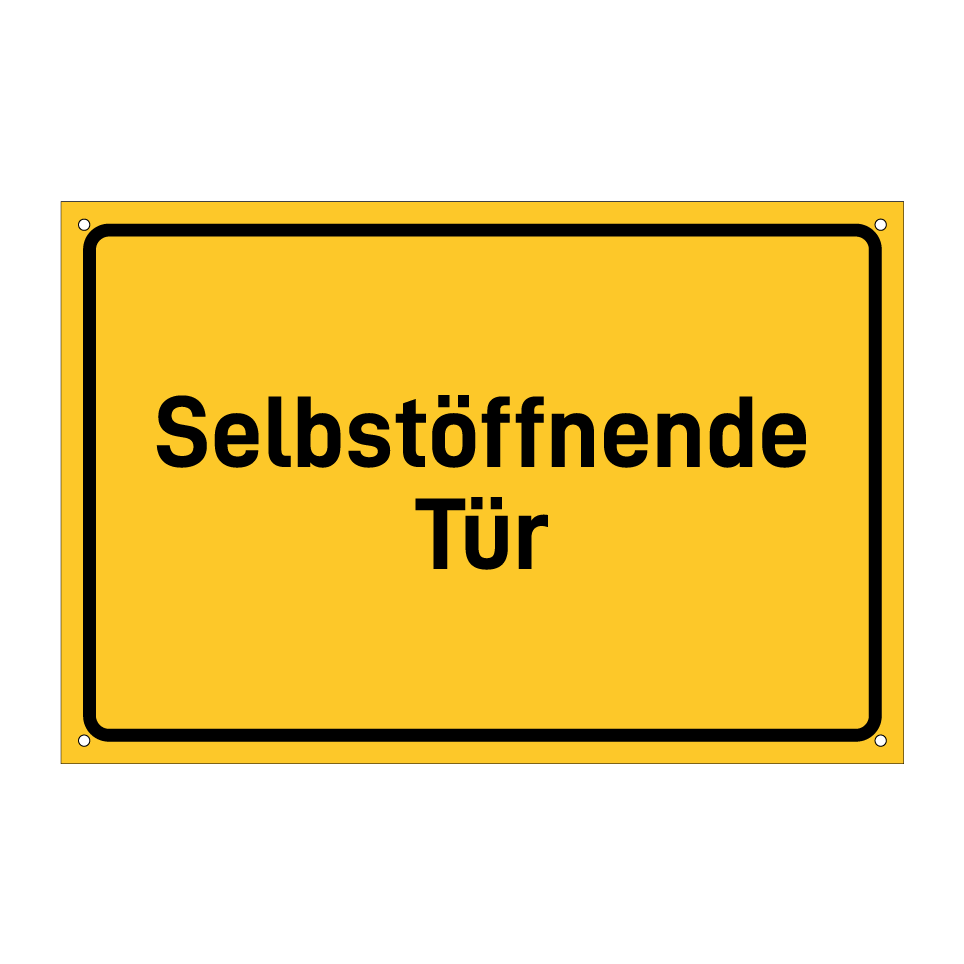 Selbstöffnende Tür