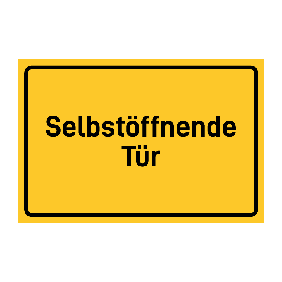 Selbstöffnende Tür