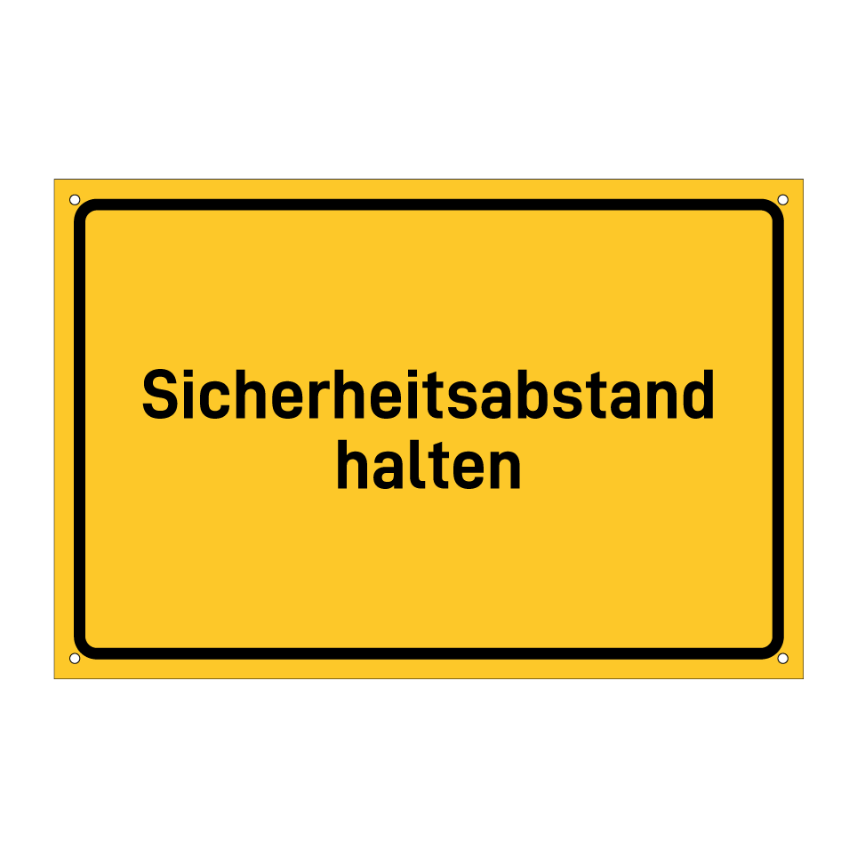Sicherheitsabstand halten