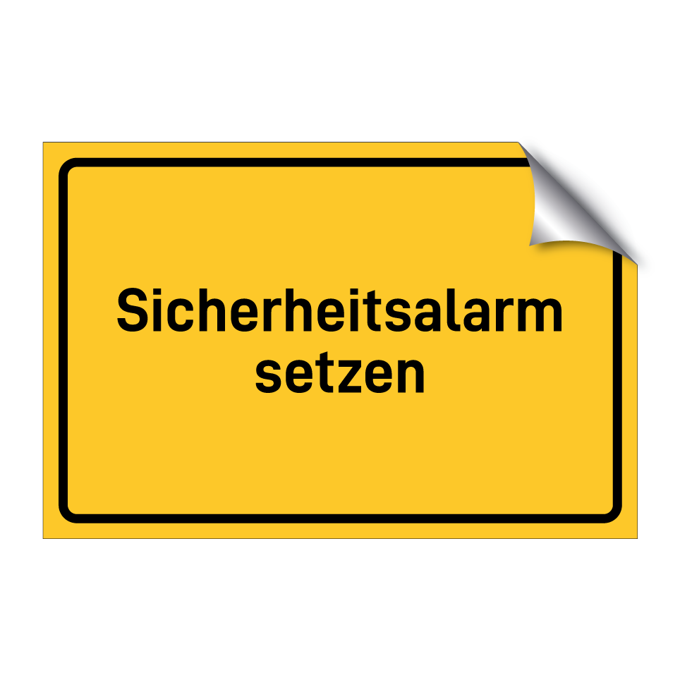 Sicherheitsalarm setzen