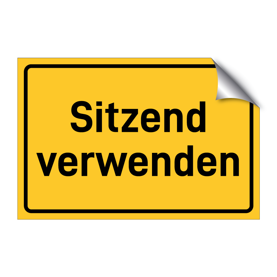 Sitzend verwenden