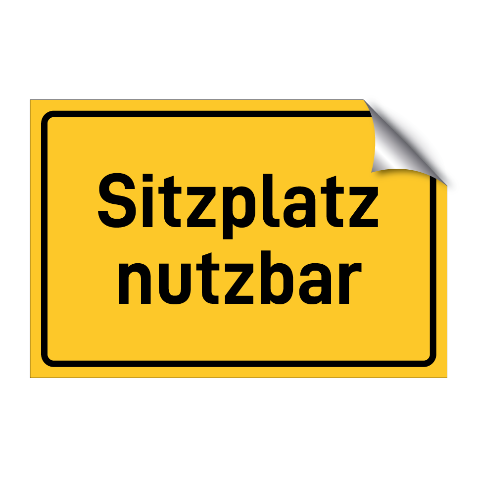 Sitzplatz nutzbar