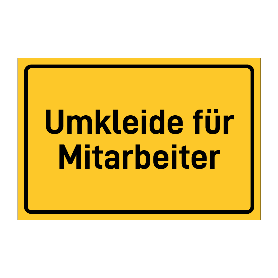 Umkleide für Mitarbeiter