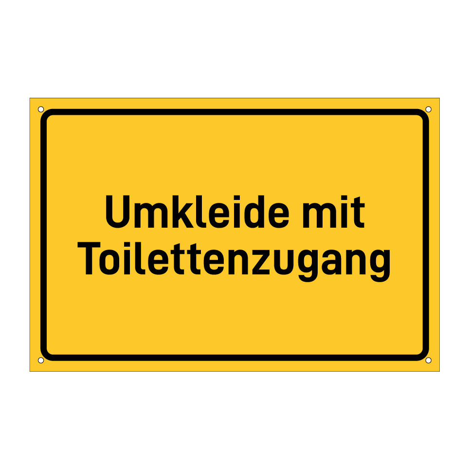 Umkleide mit Toilettenzugang
