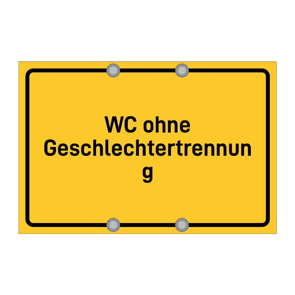 WC ohne Geschlechtertrennung