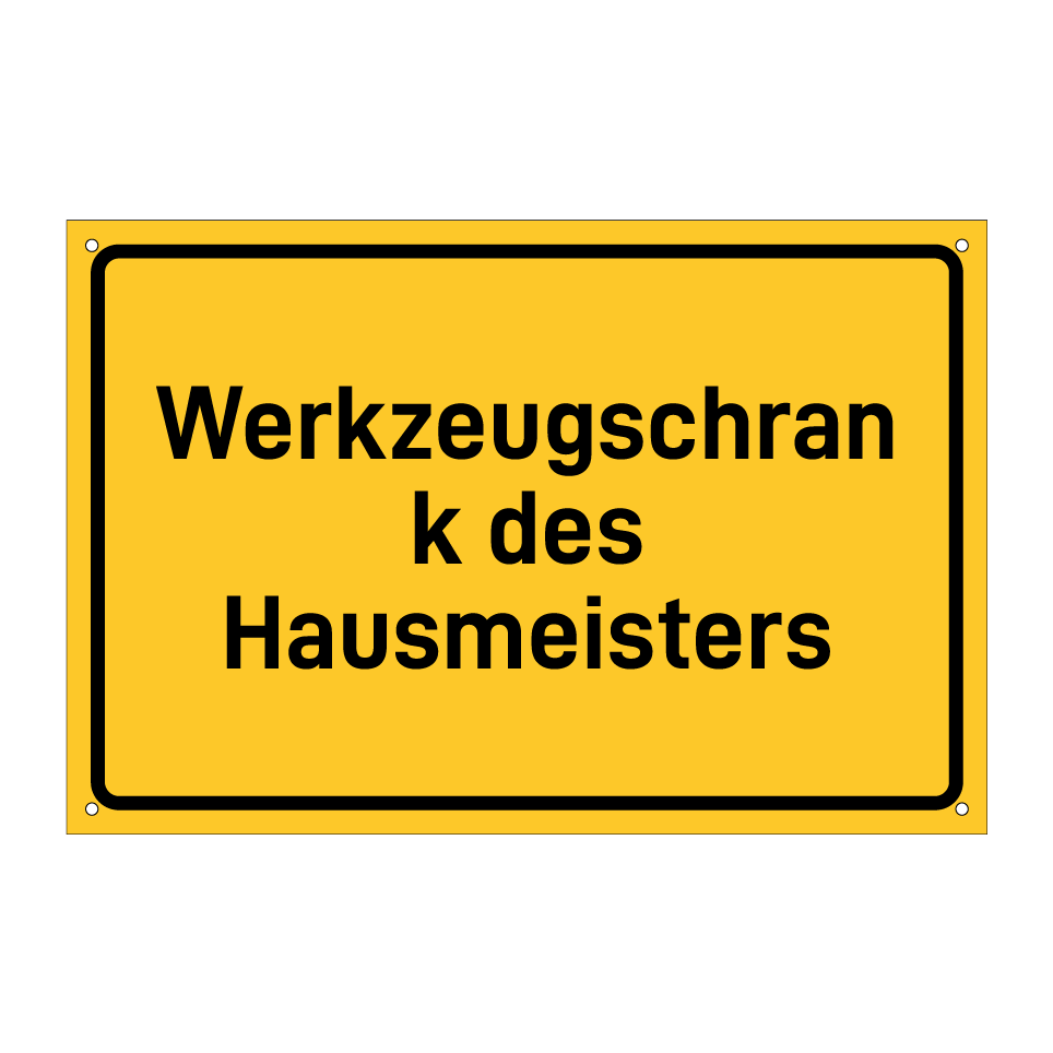 Werkzeugschrank des Hausmeisters