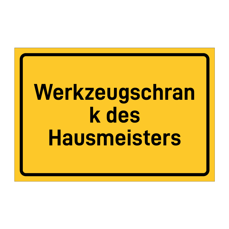 Werkzeugschrank des Hausmeisters