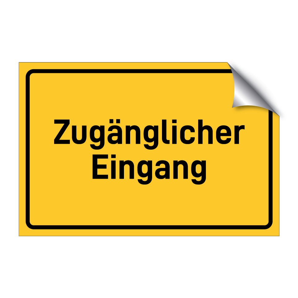 Zugänglicher Eingang