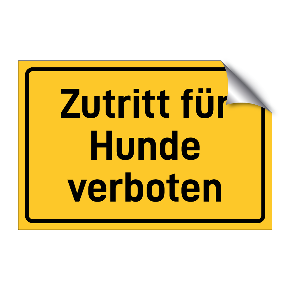 Zutritt für Hunde verboten