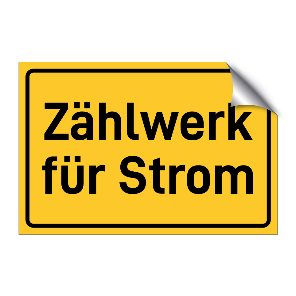 Zählwerk für Strom