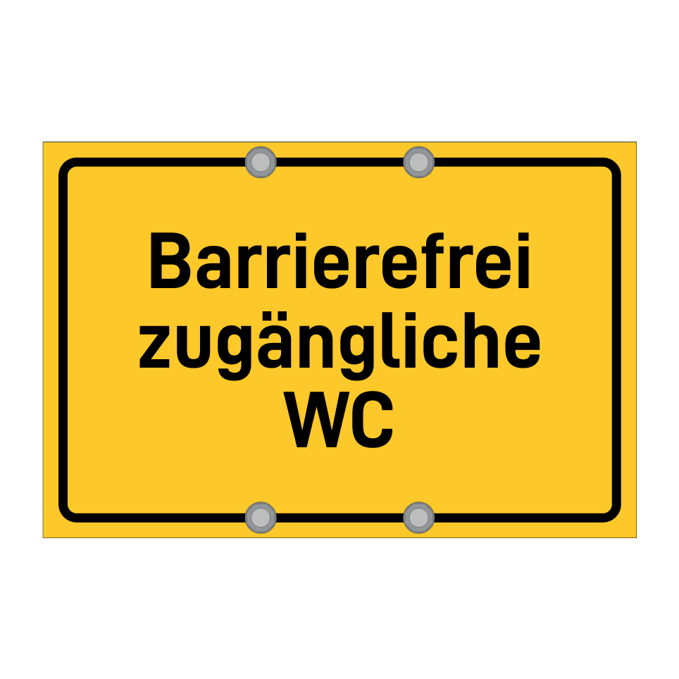 Barrierefrei zugängliche WC