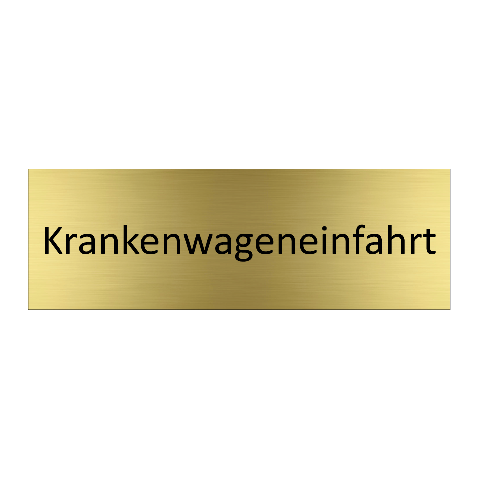 Krankenwageneinfahrt