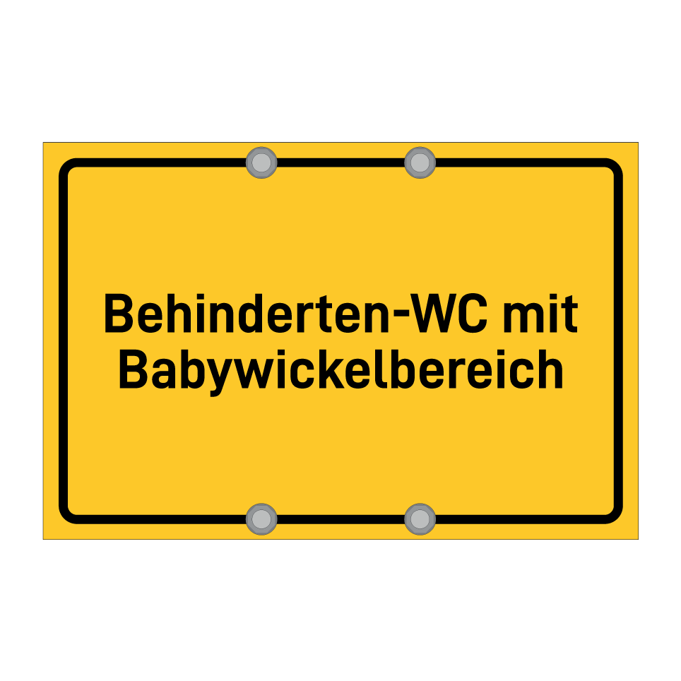 Behinderten-WC mit Babywickelbereich