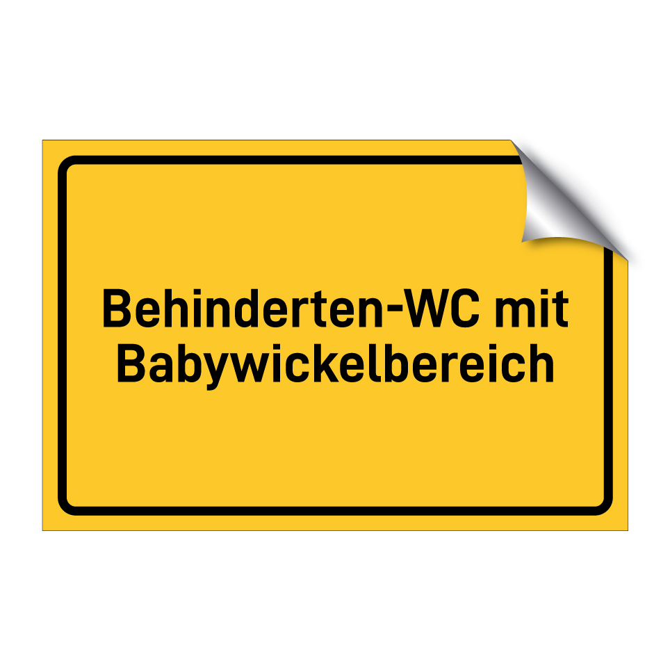 Behinderten-WC mit Babywickelbereich