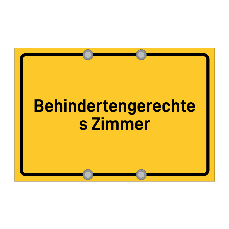 Behindertengerechtes Zimmer