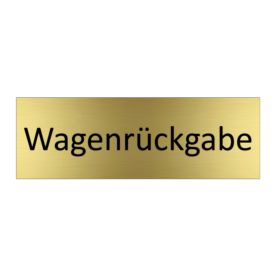 Wagenrückgabe