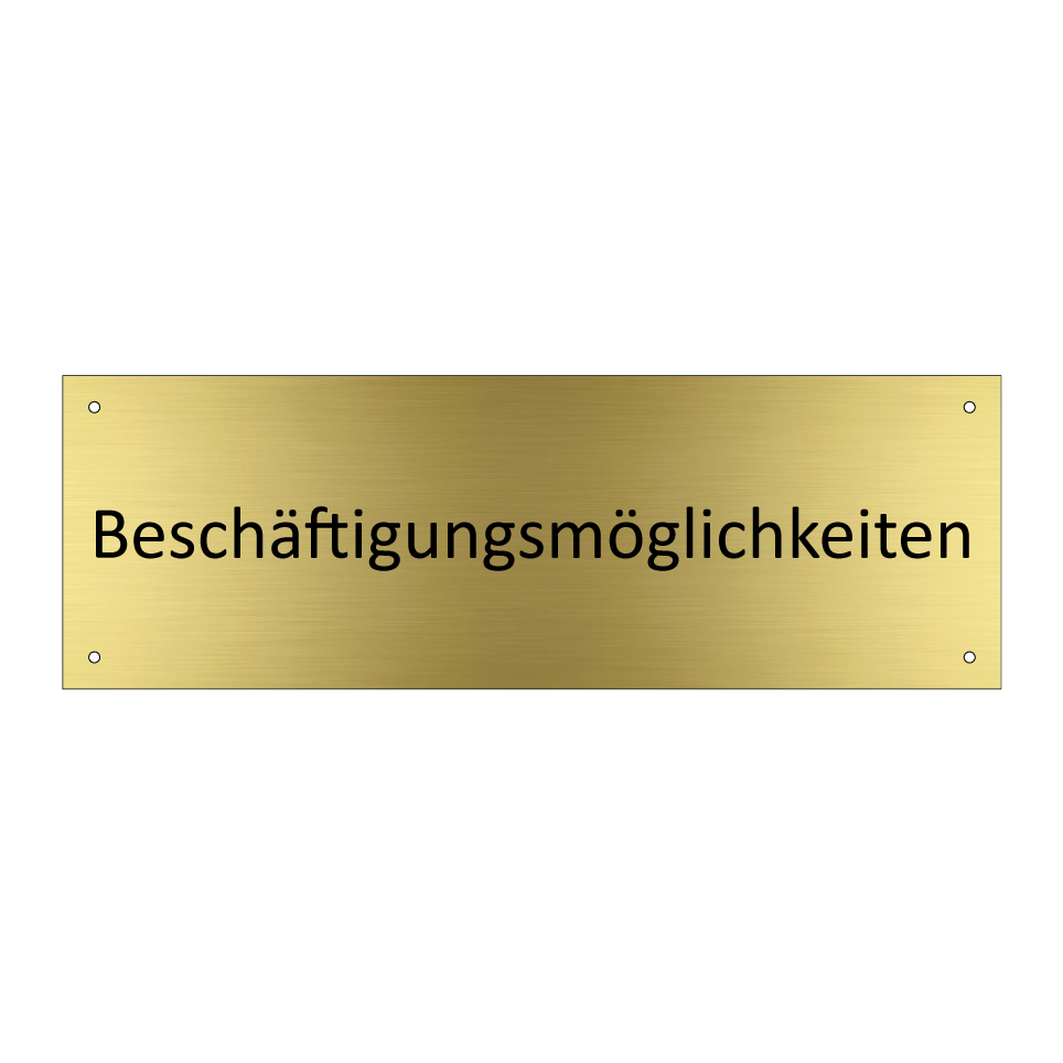 Beschäftigungsmöglichkeiten