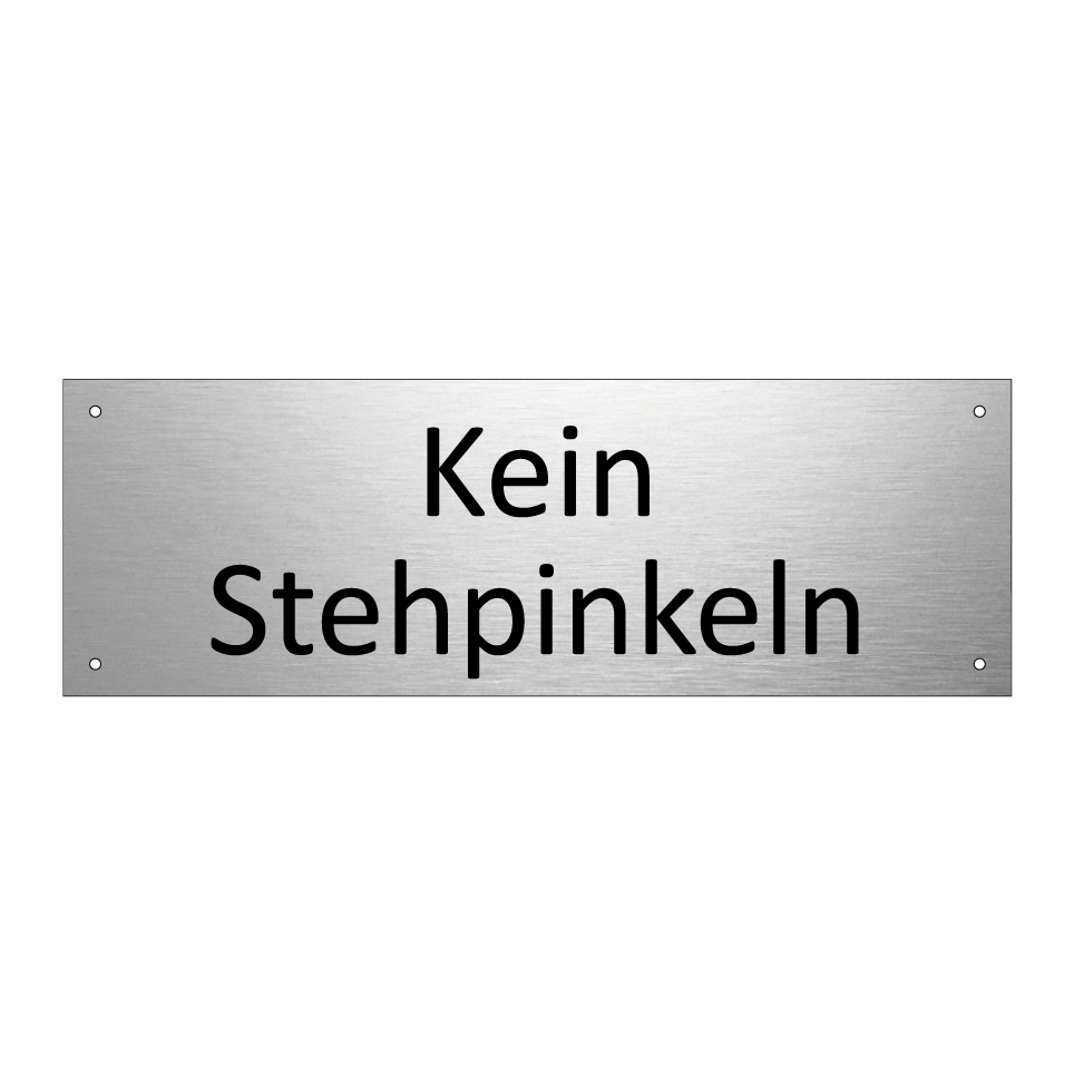 Kein Stehpinkeln