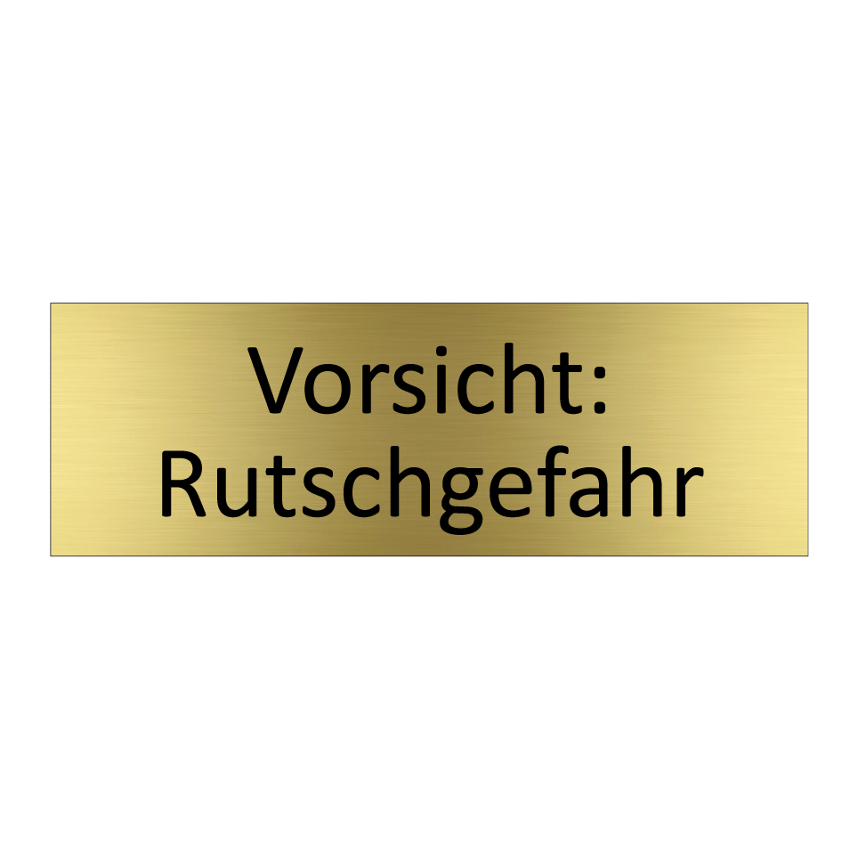 Vorsicht: Rutschgefahr