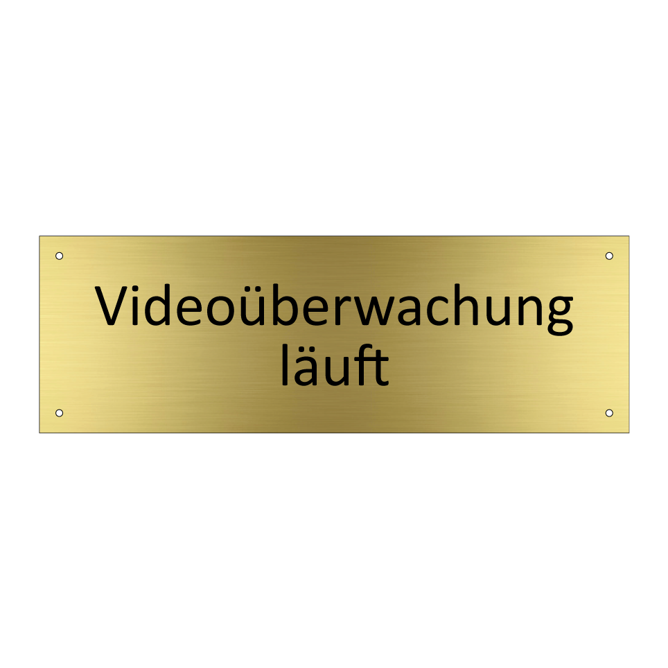 Videoüberwachung läuft