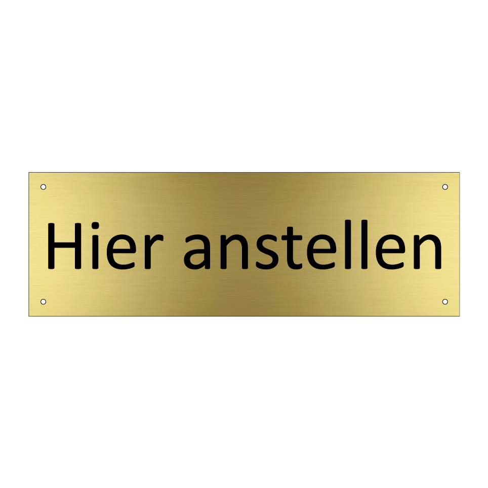 Hier anstellen