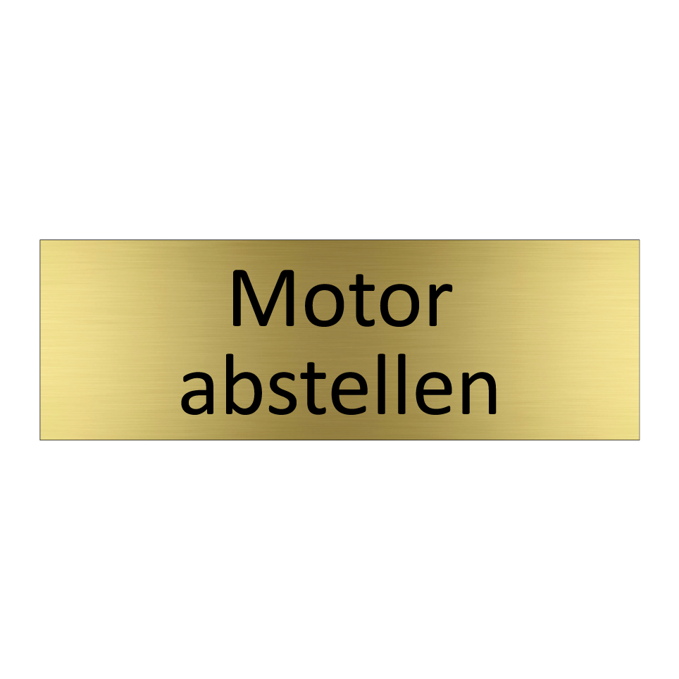 Motor abstellen